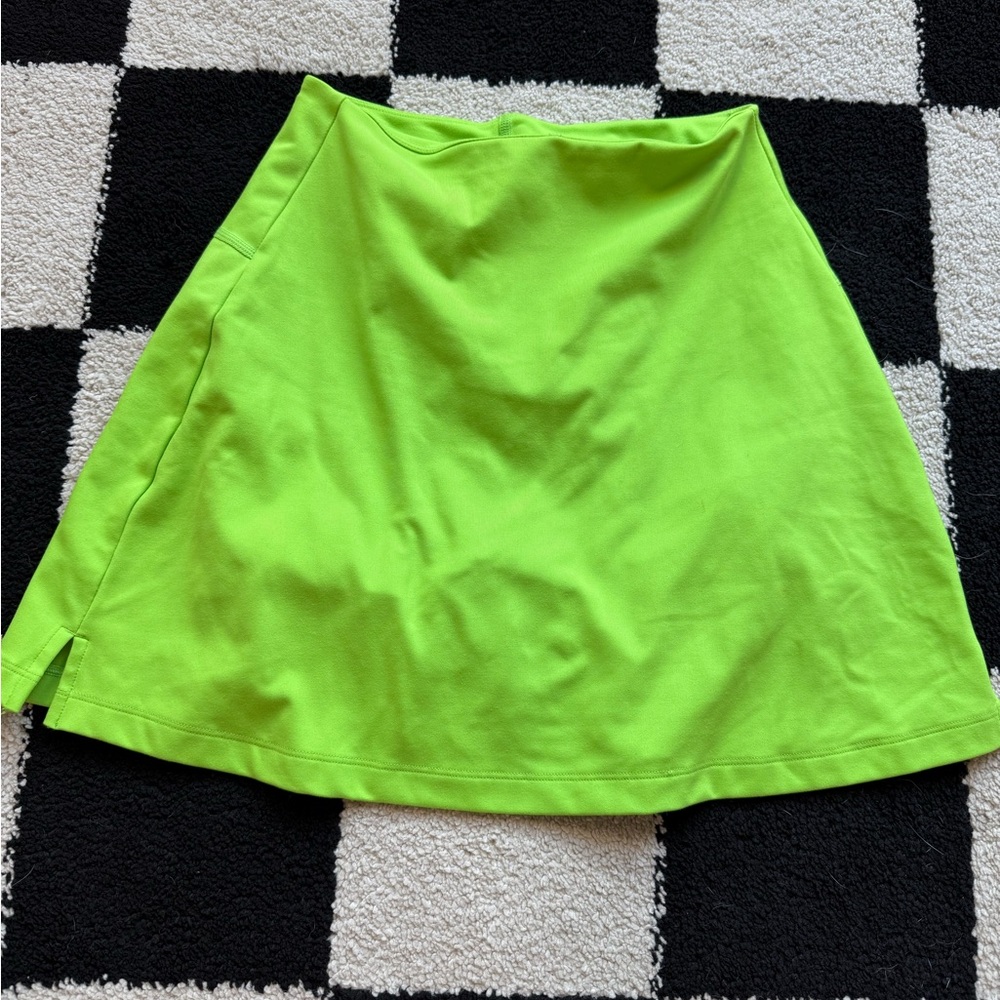 Girlfriend Collective Lime A-Line Skirt
